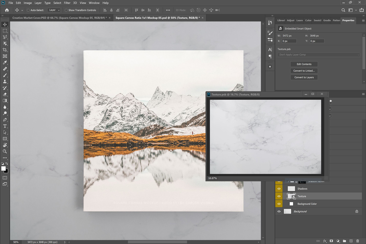 Square Canvas Ratio 1x1 Mockup 05 Square Canvas Ratio 1x1 Mockup 05