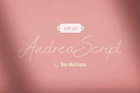 Andrea Script Thin - Luxury script