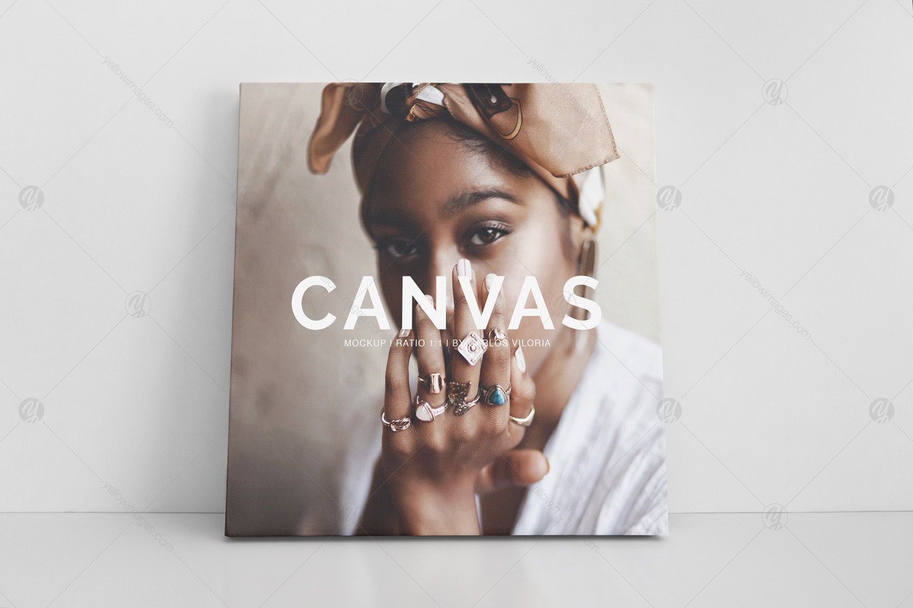 Square Canvas Ratio 1x1 Mockup 06