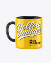 Glossy Coffee Cup Mockup