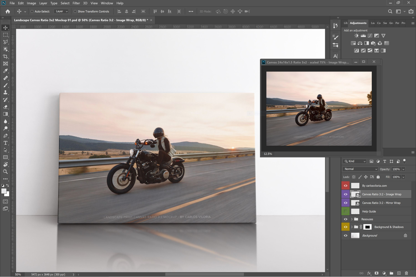 Landscape Canvas Ratio 3x2 Mockup 01 Landscape Canvas Ratio 3x2 Mockup 01