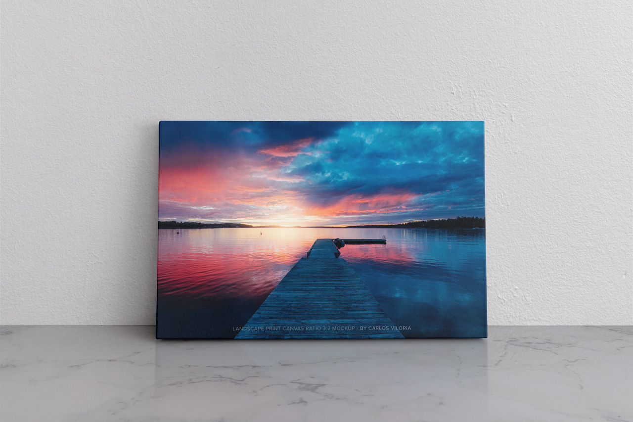 Landscape Canvas Ratio 3x2 Mockup 01