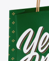 Textured Shopping Bag w/ Rope Handles Mockup