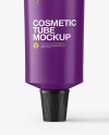 Matte Cosmetic Tube with Kraft Box Mockup