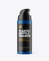 Matte Plastic Bottle with Pump Mockup Matte Plastic Bottle with Pump Mockup