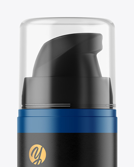 Matte Plastic Bottle with Pump Mockup Matte Plastic Bottle with Pump Mockup