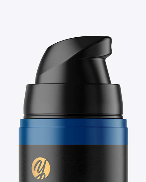 Matte Plastic Bottle with Pump Mockup Matte Plastic Bottle with Pump Mockup