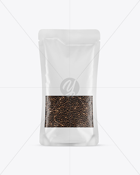 Food Bag With Black Pepper Mockup