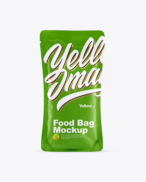 Food Bag With Black Pepper Mockup