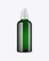 Green Glass Bottle Mockup