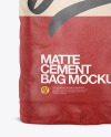 Kraft Cement Bag Mockup