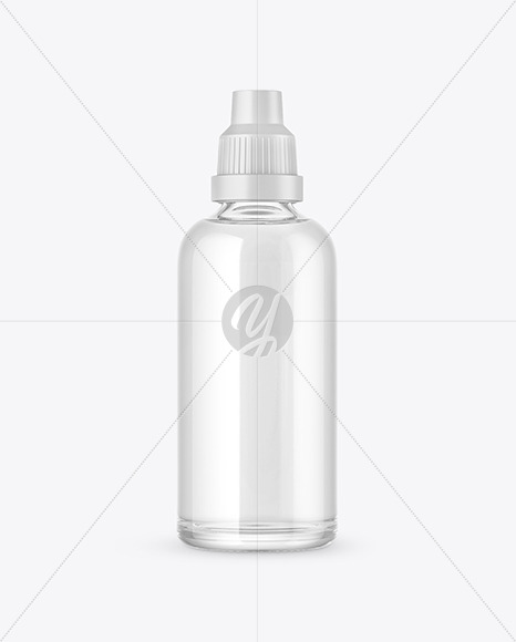 Clear Glass Bottle Mockup