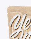 Kraft Food Bag With Grain Oats Mockup