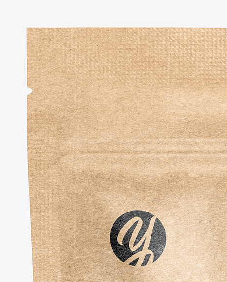 Kraft Paper Stand-up Pouch Mockup