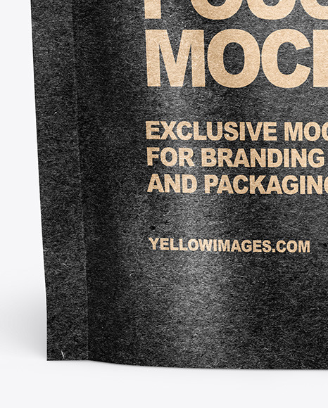 Kraft Paper Stand-up Pouch Mockup