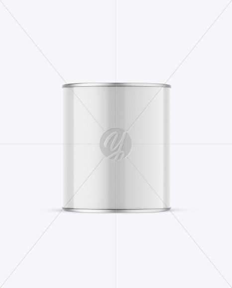 Glossy Paint Can Mockup