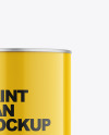 Glossy Paint Can Mockup