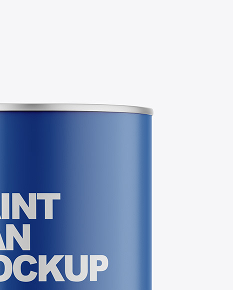 Matte Paint Can Mockup