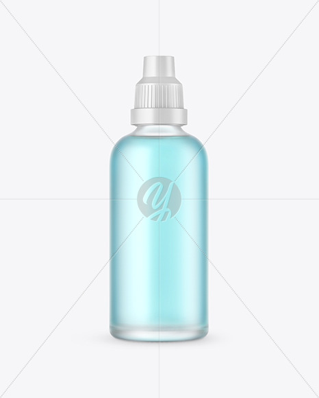 Frosted Glass Bottle Mockup