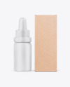 Matte Dropper Bottle W/ Kraft Box Mockup Matte Dropper Bottle W/ Kraft Box Mockup