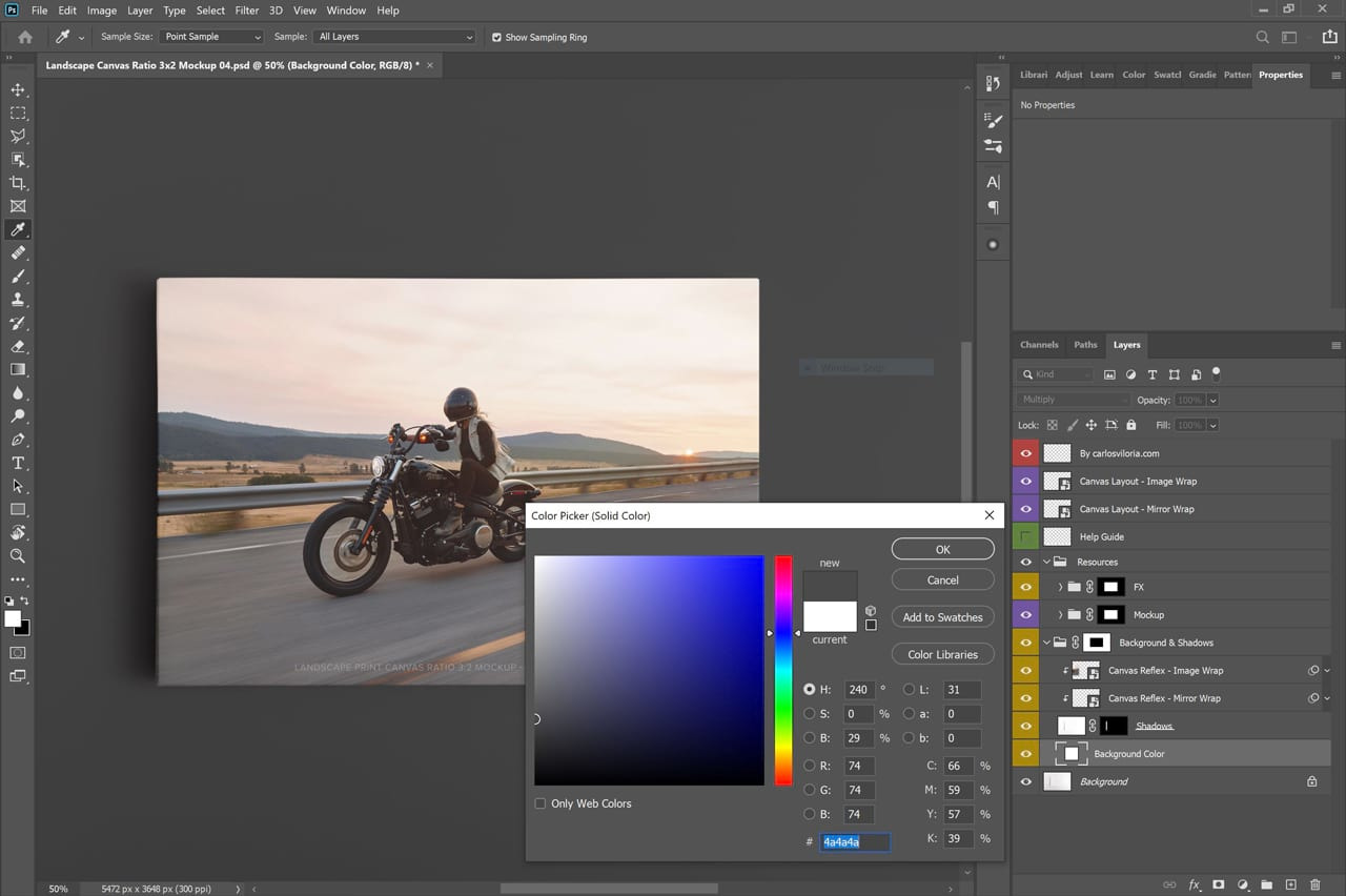 Landscape Canvas Ratio 3x2 Mockup 04 Landscape Canvas Ratio 3x2 Mockup 04