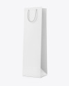 Matte Paper Wine Bag Mockup - Half Side View