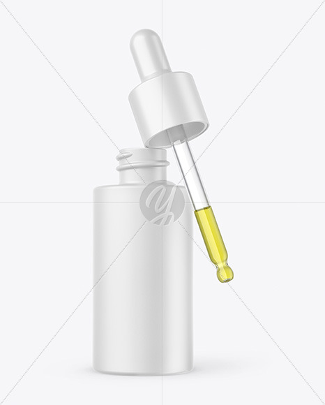 Matte Dropper Bottle Mockup