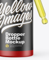 Matte Dropper Bottle Mockup