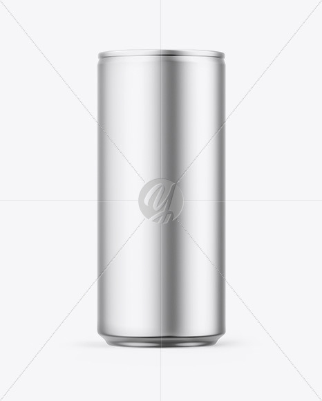 Matte Metallic Can Mockup Matte Metallic Can Mockup