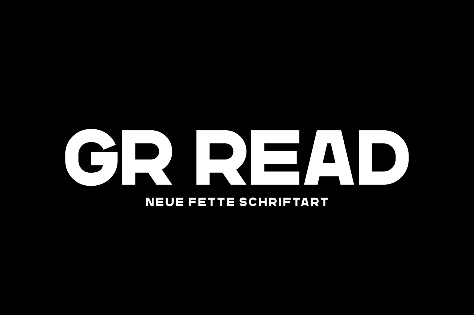 GR Read - Headline Font GR Read - Headline Font