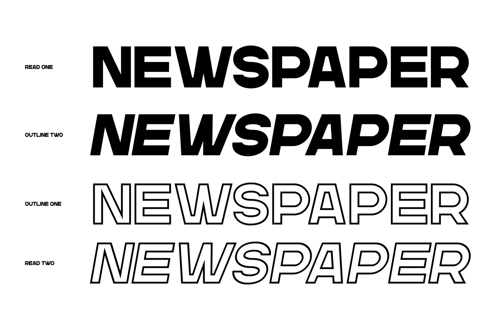 GR Read - Headline Font GR Read - Headline Font