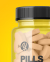 Clear Pills Bottle Mockup