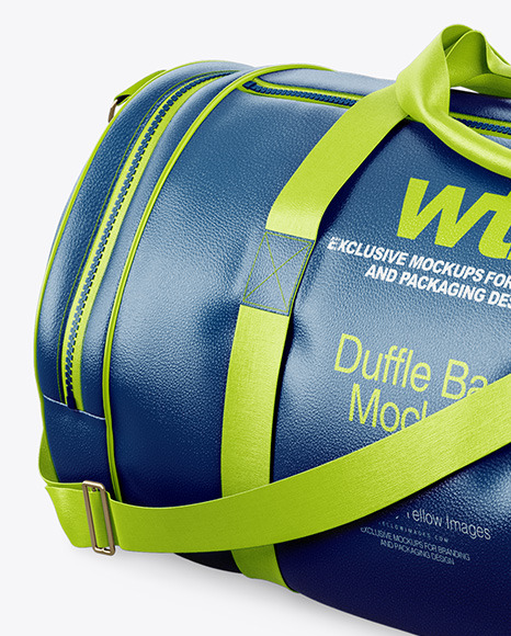 Leather Duffel Bag Mockup