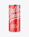 Metallic Can W/ Glossy Finish Mockup