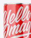 Metallic Can W/ Glossy Finish Mockup Metallic Can W/ Glossy Finish Mockup