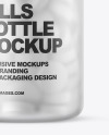 Frosted Pills Bottle Mockup