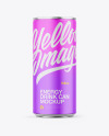 Metallic Can W/ Matte Finish Mockup