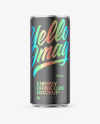 Metallic Can W/ Matte Finish Mockup