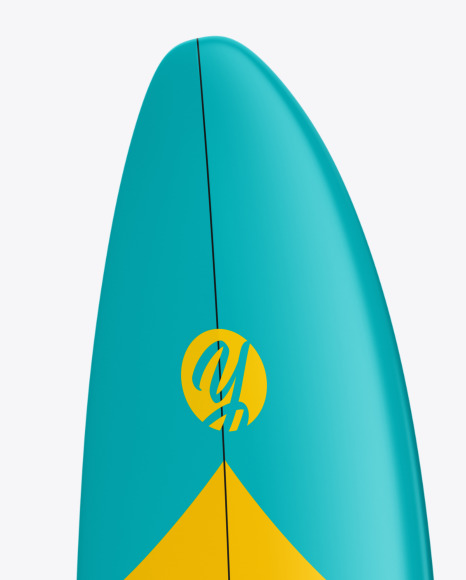 Funboard Surfboard Mockup - Right Side View