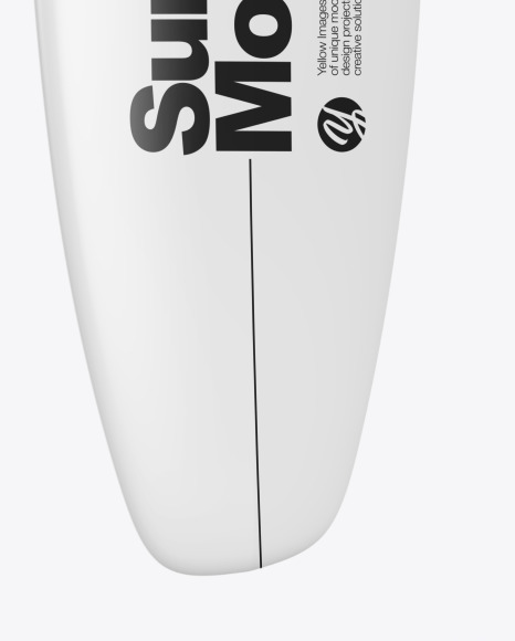 Funboard Surfboard Mockup - Left Side View