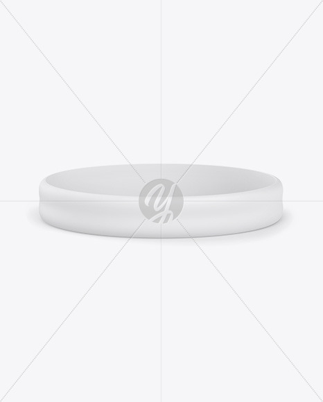 Matte Silicone Wristband Mockup
