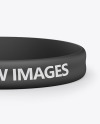 Matte Silicone Wristband Mockup