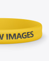 Matte Silicone Wristband Mockup