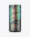 Matte Metallic Can Mockup