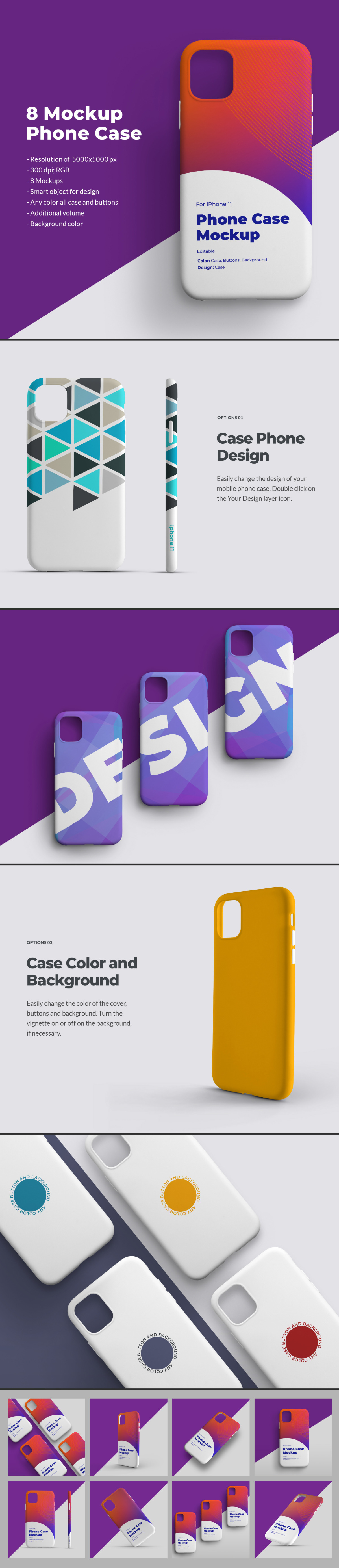 8 Mockups Case for iPhone 11 8 Mockups Case for iPhone 11