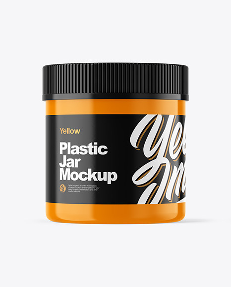 Glossy Plastic Jar Mockup - Jars