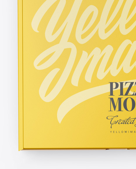 Closed Matte Pizza Box Mockup