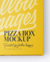 Closed Matte Pizza Box Mockup