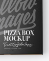 Closed Matte Pizza Box Mockup