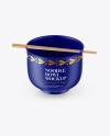 Matte Noodle Bowl Mockup